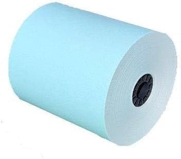 (4 Rolls) 3 1/8 x 180 Blue Thermal Paper Receipt Rolls (55 GSM Paper Thickness) fits all Clover POS Cash Register Printers, Blue Thermal Paper from BuyRegisterRolls