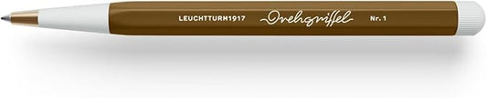 LEUCHTTURM1917 Spinning Pencil No.1 Brass Aluminium Ballpoint Pen with Blue Ink Design Awarded Spice Brown 372216