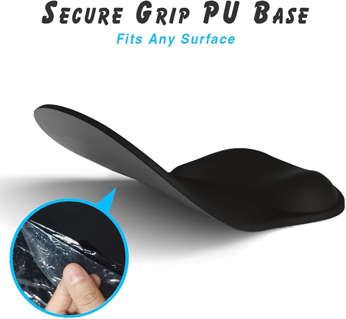ErgoComfort Gel Wrist Rest Mouse Pad-Ergonomic Office Mousepad with Wrist Support-Non-Slip, Design Desk Accessories Mat for Home&Game Decor (02Pink Serenity)