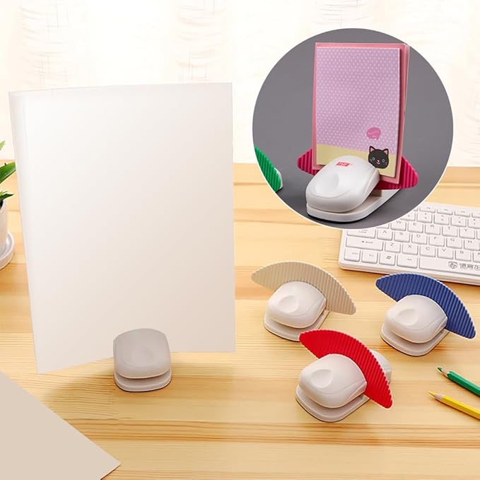Vanki 1 pcs Paper Document Copy Folder Holder Stand Wedge for Typing Reading,White