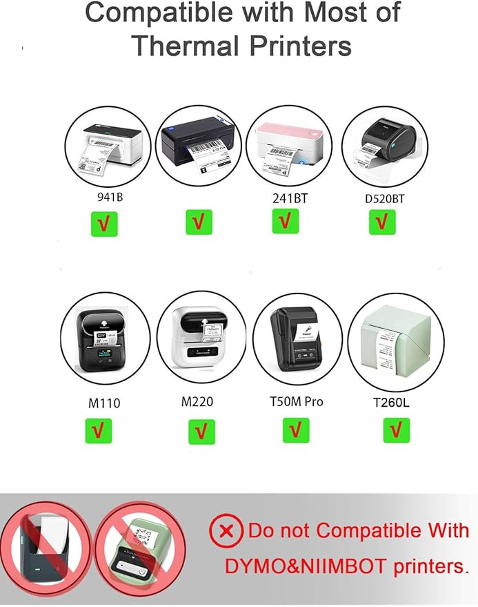 1.18×1.18 Round Thermal Labels, Round Thermal Sticker Labels for Business and Home, Thermal Printer Labels for DIY Logo Design, Thanks Card, 200 Labels for Printer 30mmx 30mm