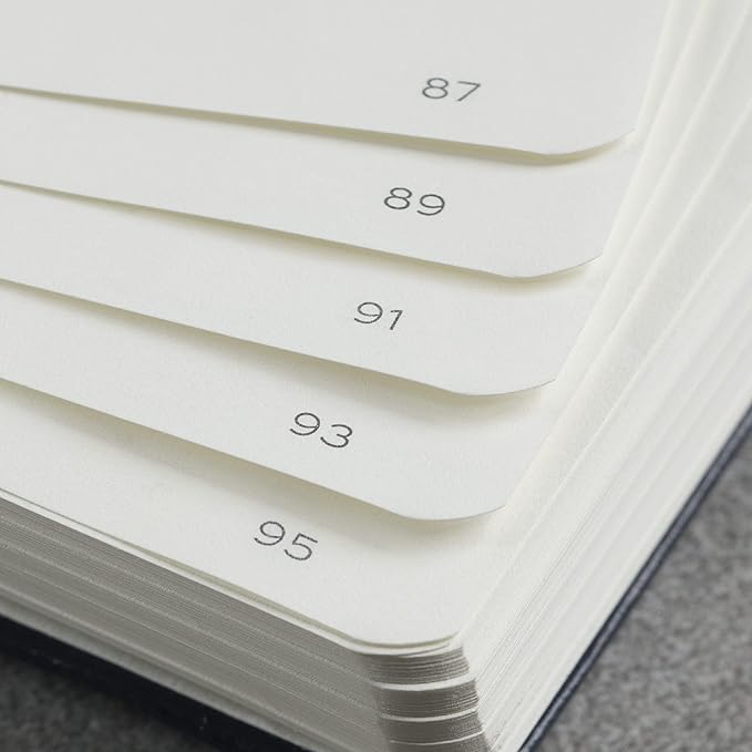 LEUCHTTURM1917 - Notebook Softcover Paperback B6+ - 123 Numbered Pages for Writing and Journaling (Ruled, Stone Blue)