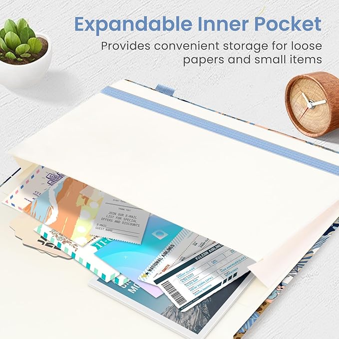 Lined Journal Notebook for Women & Men, Hardcover Leather Journal for writing, A5 College Ruled Notebook for Work & Note Taking, Perfect for Office School Home Supplies, 160 Pages, Lineage Floral