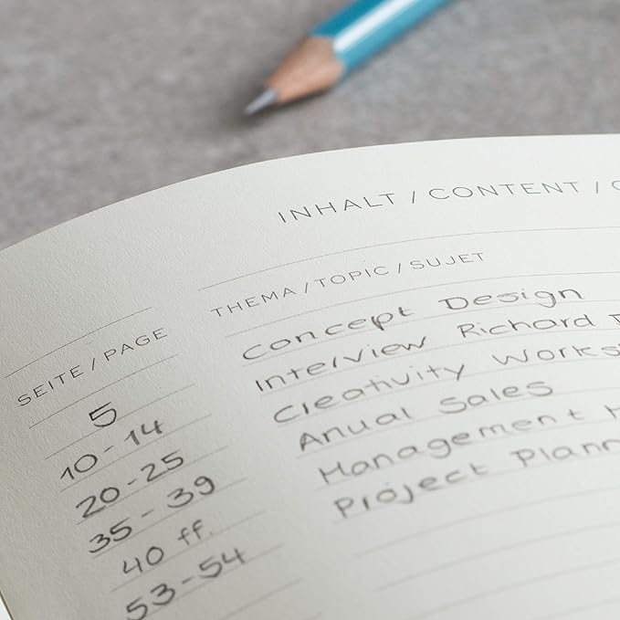LEUCHTTURM1917 - Notebook Softcover Paperback B6+ - 123 Numbered Pages for Writing and Journaling (Dotted, Stone Blue)